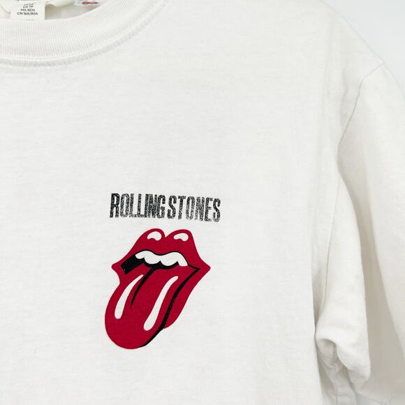 H&M Womens Oversized The Rolling Stones Graphic T Shirt Band‎ Tee Size XS White - Picture 2 of 6